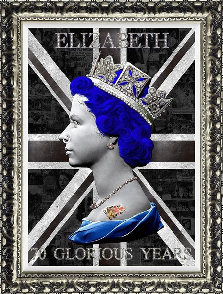 70 Glorious Years - Monochrome - illuminati Neon - Watergate Contemporary