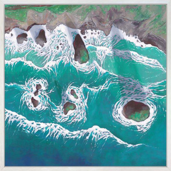 Bedruthan Steps At High Tide - Lenny Cornforth - Watergate Contemporary