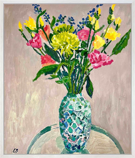 Blue Vase In Bloom - Leila Barton - Watergate Contemporary