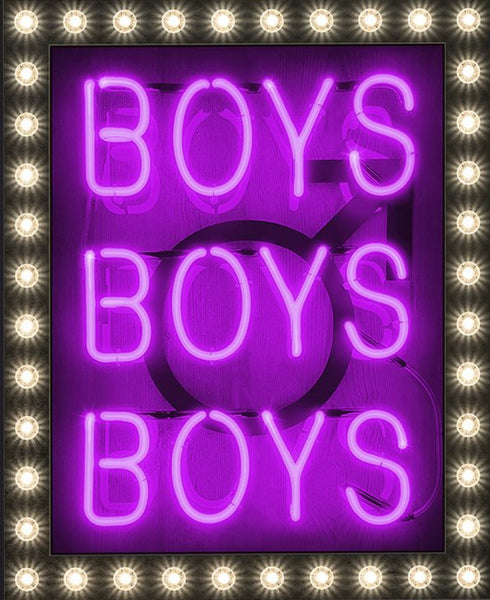 Boys, Boys, Boys (Purple) by Courty - Courty - Watergate Contemporary