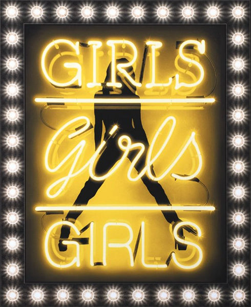 Girls, Girls, Girls, (Yellow) by Courty - Courty - Watergate Contemporary