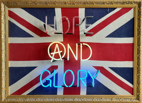 Hope And Glory – WW2 Flag - illuminati Neon - Watergate Contemporary