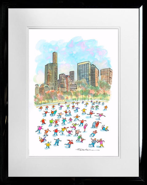 Ice Skating In Central Park - David Haldane - Watergate Contemporary