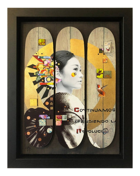 Pilgrim Flat Deck 3 in Layers in Gold Leaf by Gareth Tristan Evans - Gareth Tristan Evans - Watergate Contemporary