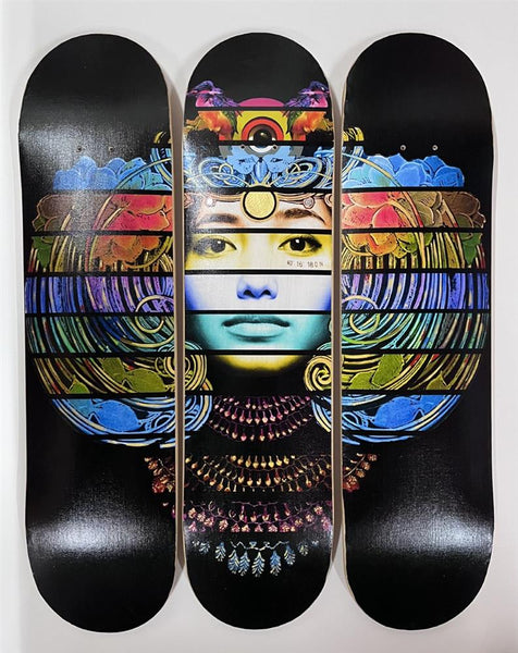 Sphinx Malakbel’ Gold Edition Skate Deck Trio. - The Trunk Of Funk - Watergate Contemporary