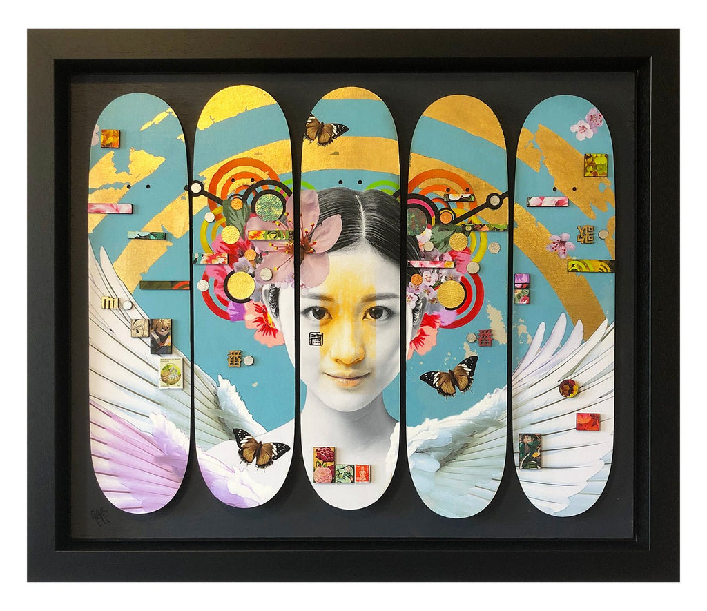 Tenshi Flat Deck 5 in Layers in Gold Leaf by Gareth Tristan Evans - Gareth Tristan Evans - Watergate Contemporary