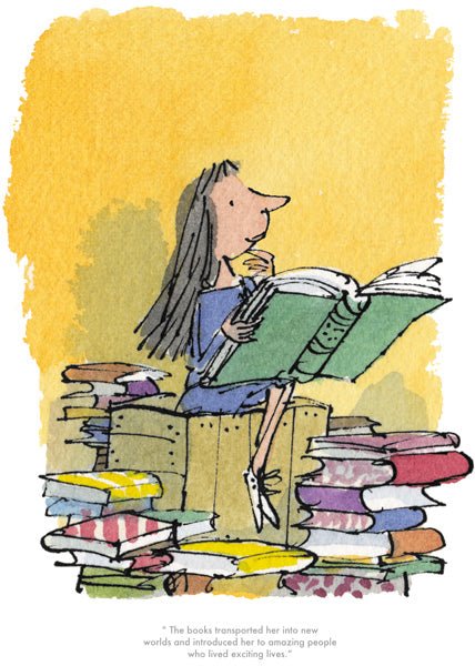 The Books Transported Her.. by Quentin Blake - Quentin Blake - Watergate Contemporary