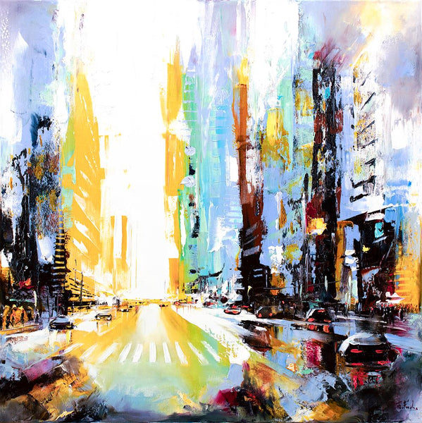 Vibrant Morning In The City - Bozhena Fuchs - Watergate Contemporary