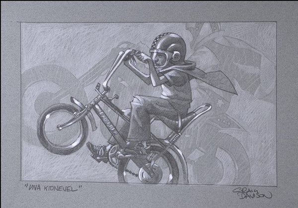 Viva Kidnievel by Craig Davison (Sketch Edition) - Craig Davison - Watergate Contemporary