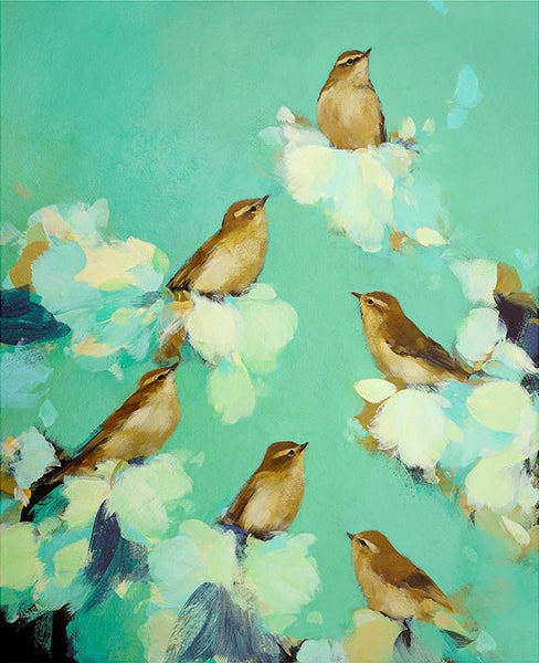 Warblers in Green by Heidi Langridge - Heidi Langridge - Watergate Contemporary