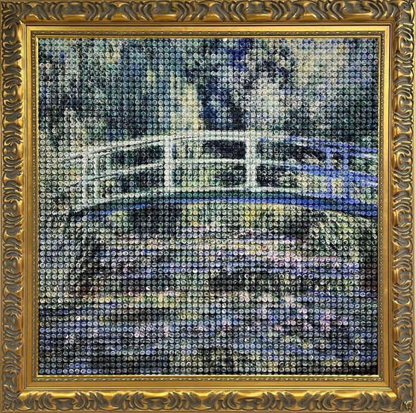 Water Lilies And Japanese Bridge - Shimmerdisc Masters - The Art Maverick - Watergate Contemporary