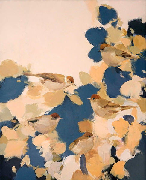 Blackcaps in Blue by Heidi Langridge - Heidi Langridge - Watergate Contemporary