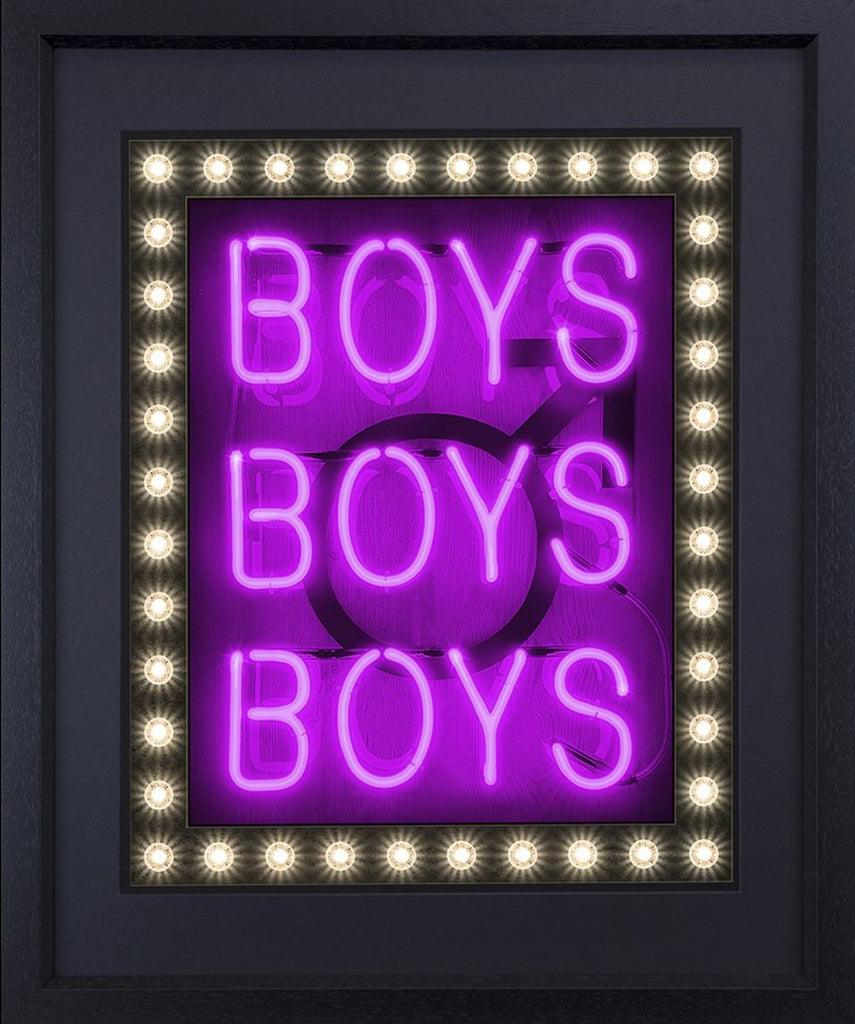 Boys, Boys, Boys (Purple) by Courty - Courty - Watergate Contemporary