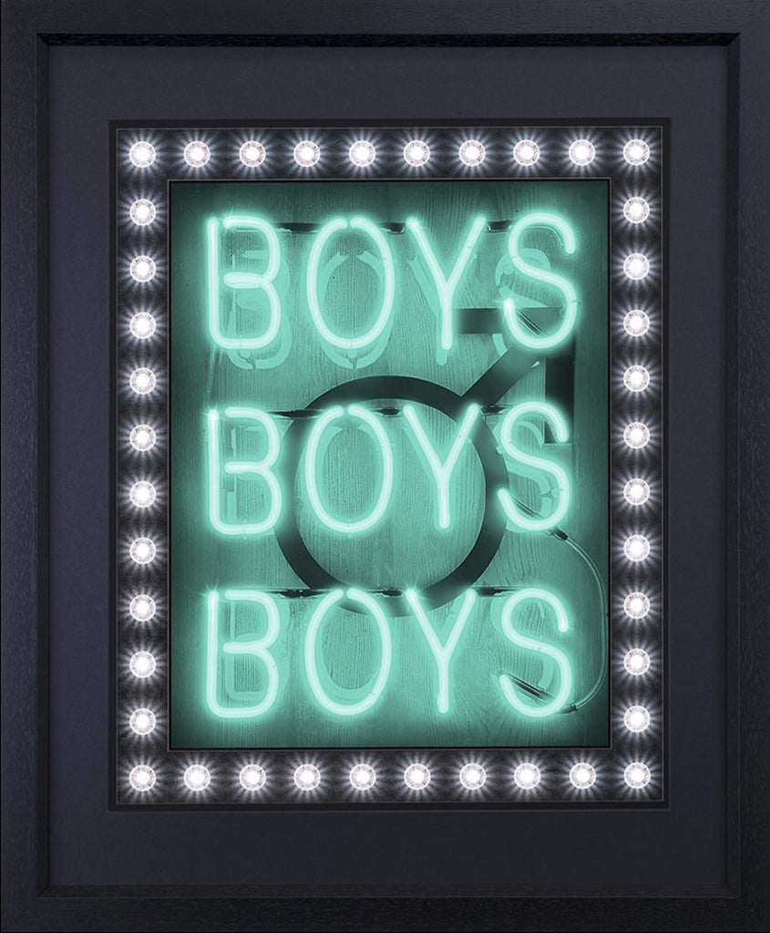 Boys, Boys, Boys (Turquoise) by Courty - Courty - Watergate Contemporary