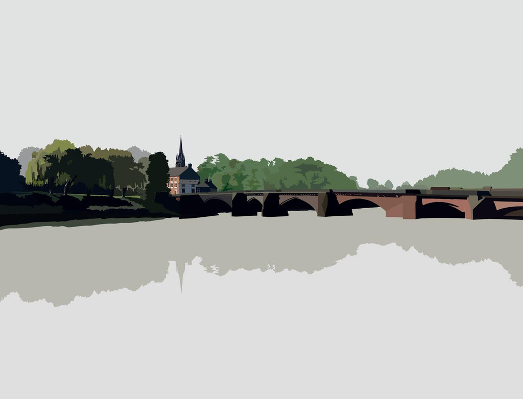 Handbridge Sign Chester Chester Old Dee Bridge & Handbridge by Oshe - Watergate Contemporary Art