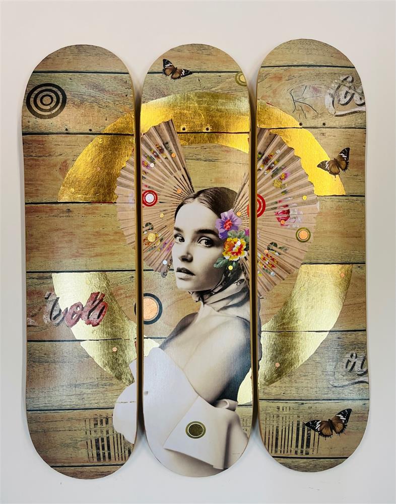 Cola Skate Deck - Gold Leaf - The Trunk Of Funk - Watergate Contemporary