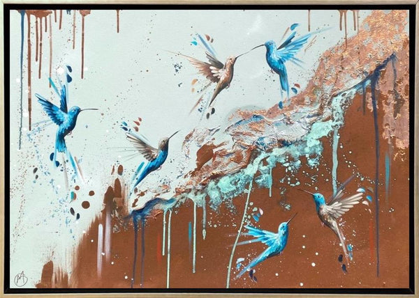 Sapphires In Flight II - Mellisuga - Watergate Contemporary