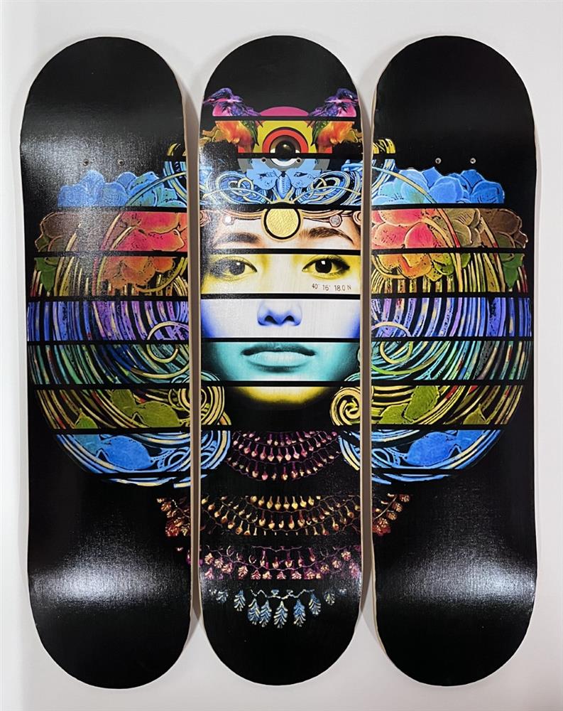 Sphinx Malakbel’ Gold Edition Skate Deck Trio. - The Trunk Of Funk - Watergate Contemporary