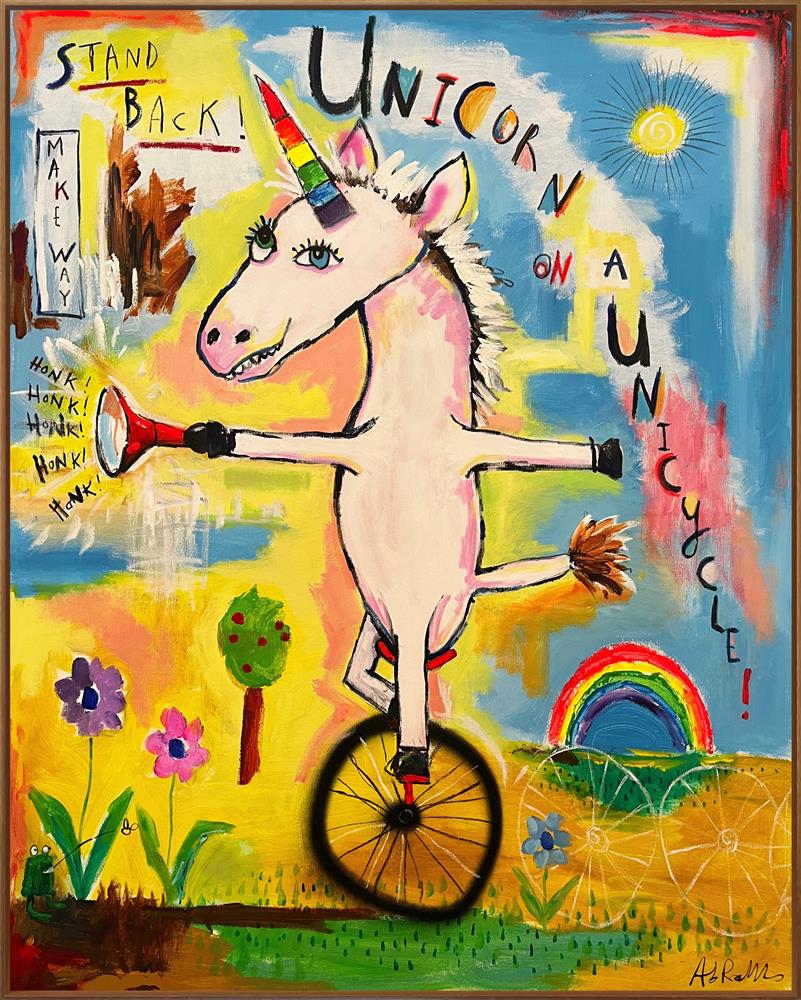 Unicorn On A Unicycle - Michael Abrams - Watergate Contemporary