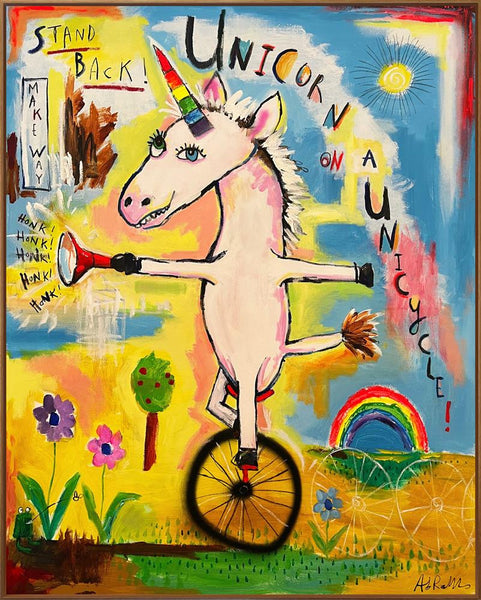 Unicorn On A Unicycle - Michael Abrams - Watergate Contemporary